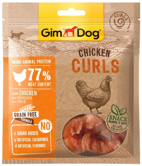 Gim Dog лакомства для собак куриные спиральки