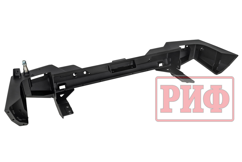 Бампер силовой задний TANK 300 с квадратом под фаркоп, калиткой и фонарями РИФ