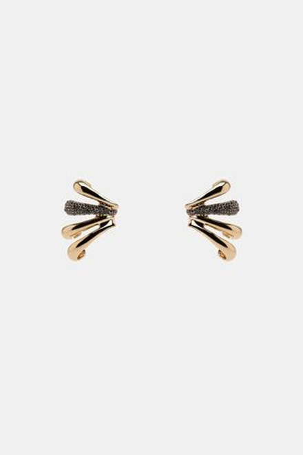 ZARA БЛЕСТЯЩИЕ СЕРЬГИ-КАФФЫ, ЗОЛОТИСТЫЙ