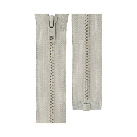 Молния Трактор  "GAMMA", 50 см, разъёмная, однозамковая, №300 св.серый