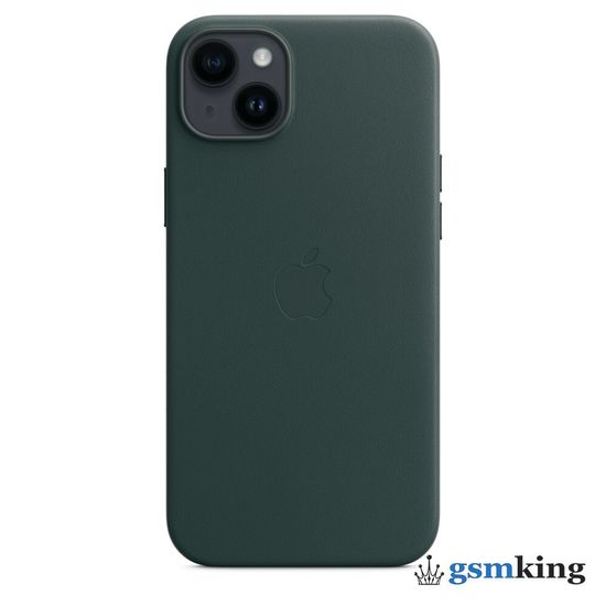 Apple Leather Case with MagSafe iPhone 14 Plus Forest Green «Зелёный лес» MPPA3ZM/A