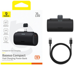 Внешний аккумулятор Baseus Compact 2C 20W P10068306113-00 5000 мАч черный