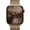 Apple Watch Series 10, 46 мм, корпус из титана цвета «титановый золотой», спортивный ремешок цвета «миланская петля» золотой M/L (MX003)