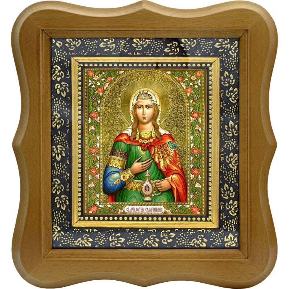 Фотиния (Светлана) Самарянка Римская Святая мученица. Икона на холсте.