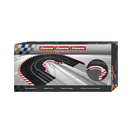 Carrera Digital 124/132 - Поворот с шиканой и барьеры с покрышками 20613