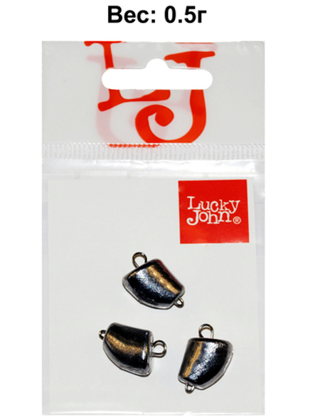 Груз-головки разборные Lucky John CLOVE SMALL 0.5г, уп. 3шт