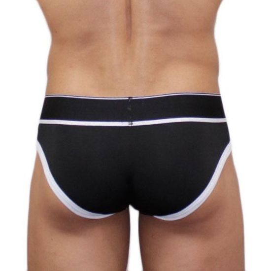 Мужские трусы брифы DIESEL черные с принтом