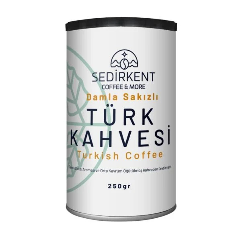 Турецкий кофе с мягким вкусом (TURK KAHVESI DAMLA SAKIZLI ), SEDIRKENT,  250гр