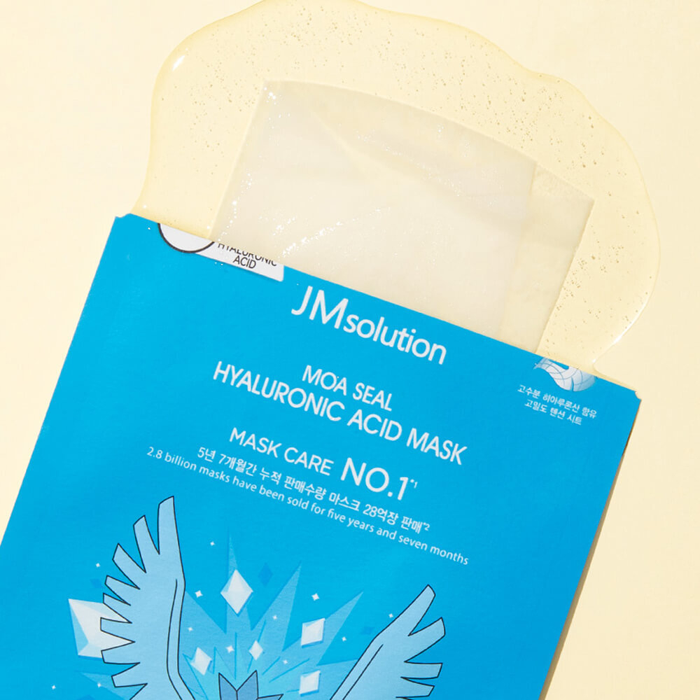 Сет 3 шт Маска тканевая с 9 видами гиалуроновой кислоты JMsolution Moa Seal Hyaluronic Acid Mask