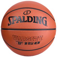 Мяч баск. SPALDING TF-150 Varsity Logo FIBA 84421z, р.7, FIBA Approved, резина, коричнево-черный