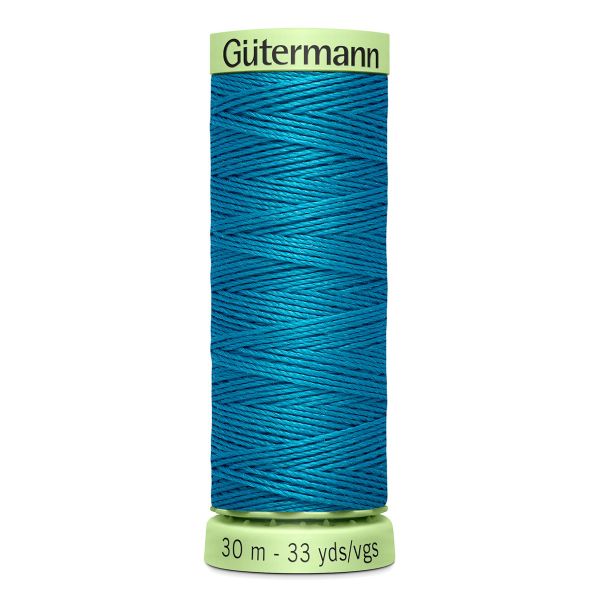 Нитки отделочные Gutermann Top Stitch 30 (30 метров), 5 кат. | 761 св.бирюза