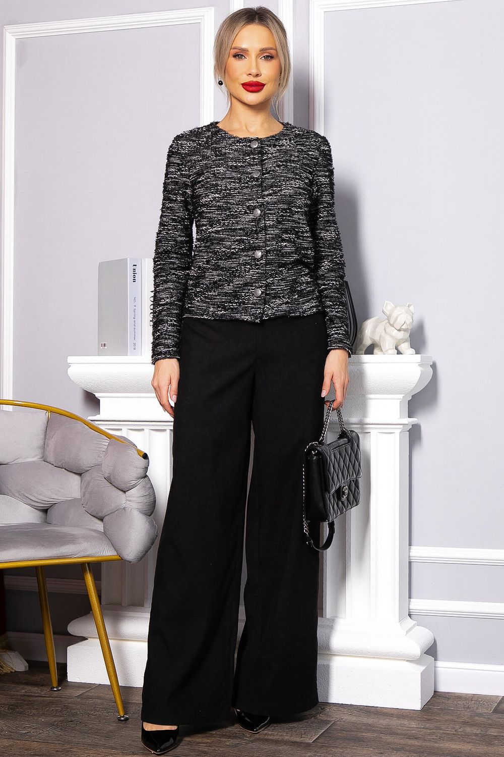 Костюм с брюками Марлин (черный) К14659-10М LT Collection