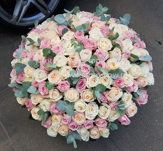 201 пионовидная роза микс с запахом 4