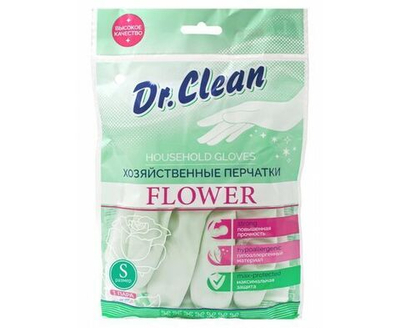 Dr. Clean Перчатки поливиниловые размер s