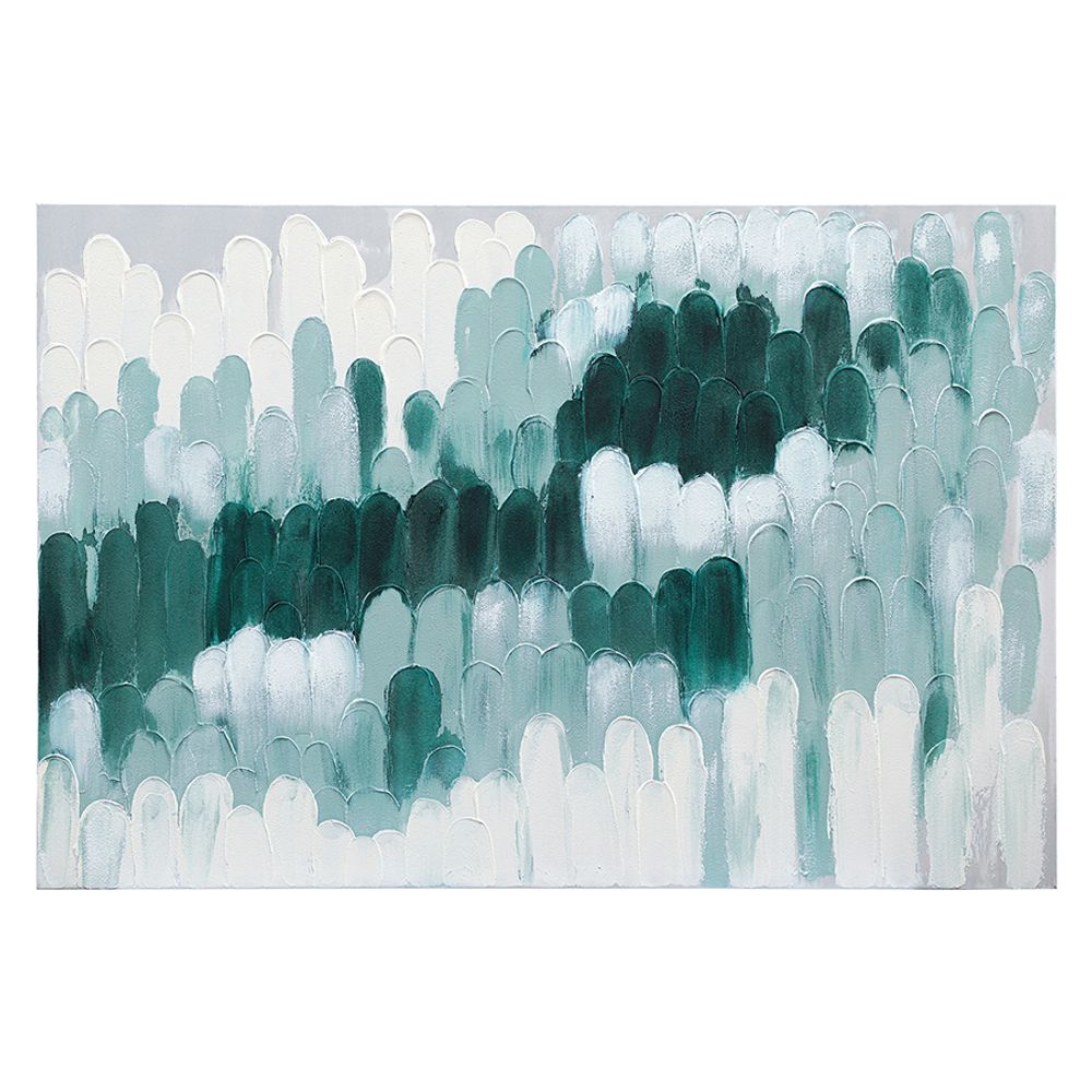 Панно декоративное с ручной росписью By Feel, 120х80 см, индиго