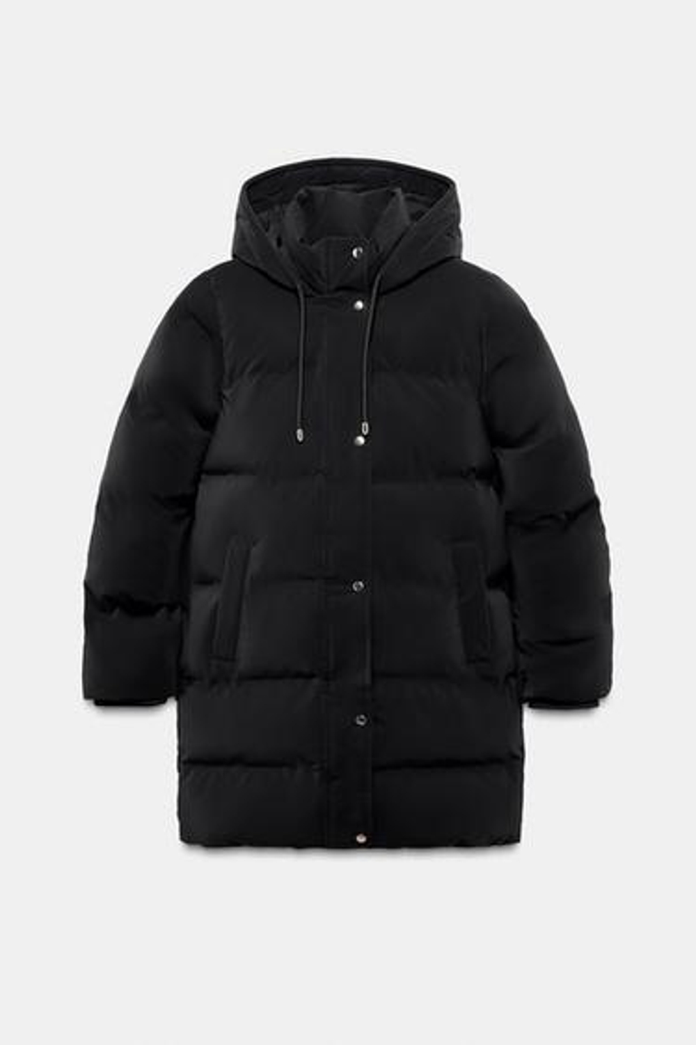 Ветрозащитный полудлинный анорак с покрытием - ZARA