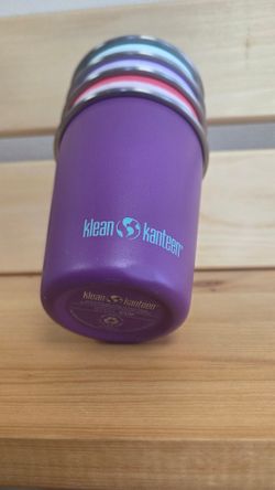 Набор одностенных стаканов Klean Kanteen Kid Cup 10oz (296 мл) Butterflies - 4 шт (вмятина на одном стаканчике)