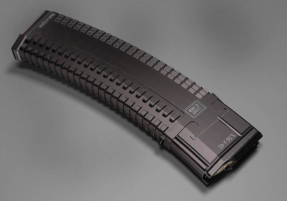 Магазин PufGun для AR-15, 5,56×45 / .223 Rem, 45 патронов, прозрачный