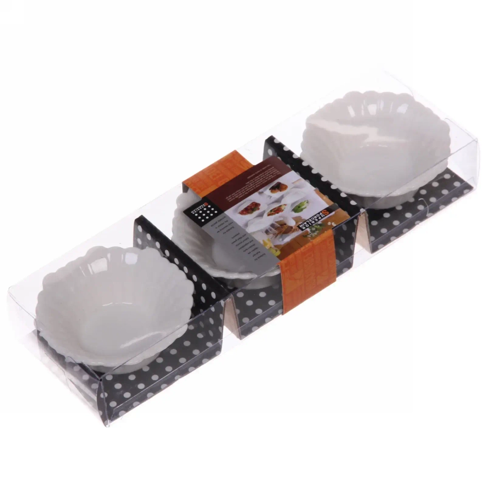 Набор соусников «White magic» 3шт «Розетка»