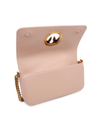 кожаная сумка через плечо love click baguette mini Pinko - пудро-розовый(100068 A0F1)