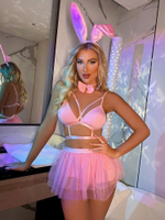 Комплект Страстный кролик розовый S