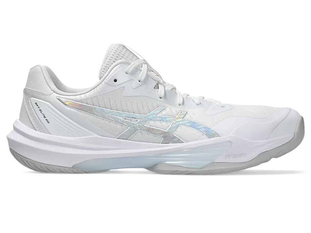 Женские кроссовки для бадминтона/сквоша Asics Sky Elite FF 3 - white/pure silver
