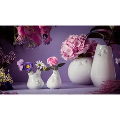 Ваза cheeky, 10 см, белая