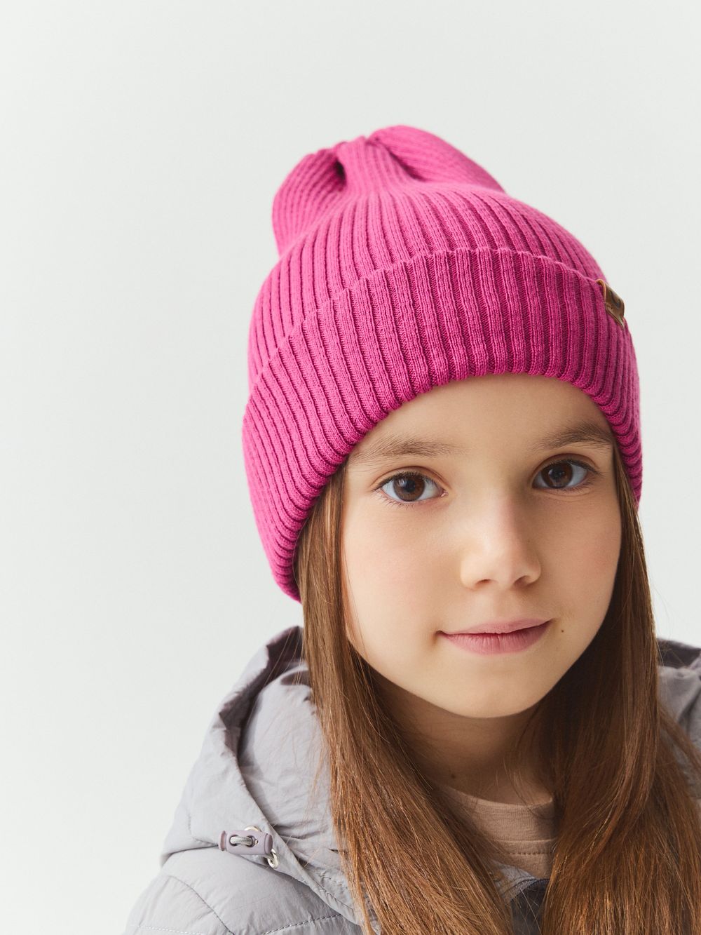 Шапка хлопковая однослойная "Брусника"