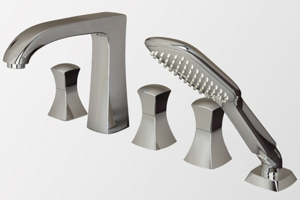 Встраиваемый смеситель на 5 отверстий Bravat Whirlpool