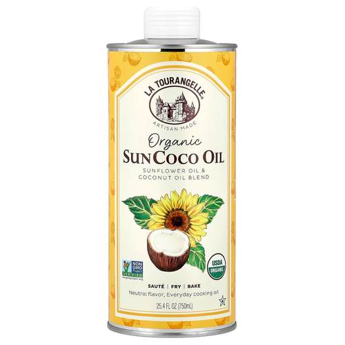 La Tourangelle, SunCoco, органическая смесь подсолнечного и кокосового масел, 750 мл