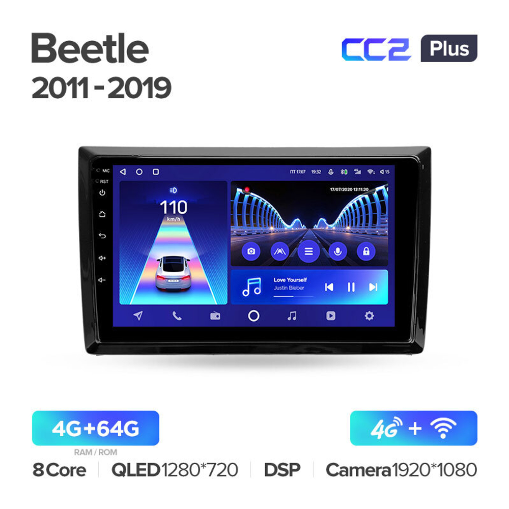 Teyes CC2 Plus 9"для Volkswagen Beetle A5 2011-2019