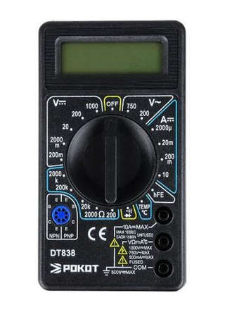 Мультиметр ДТ 838   РОКОТ цифровой 660016 уп