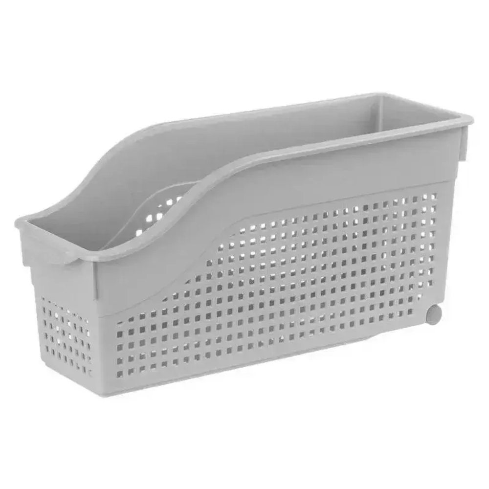 Контейнер Лофт хозяйственный на колесах узкий 355х170 мм (серый)