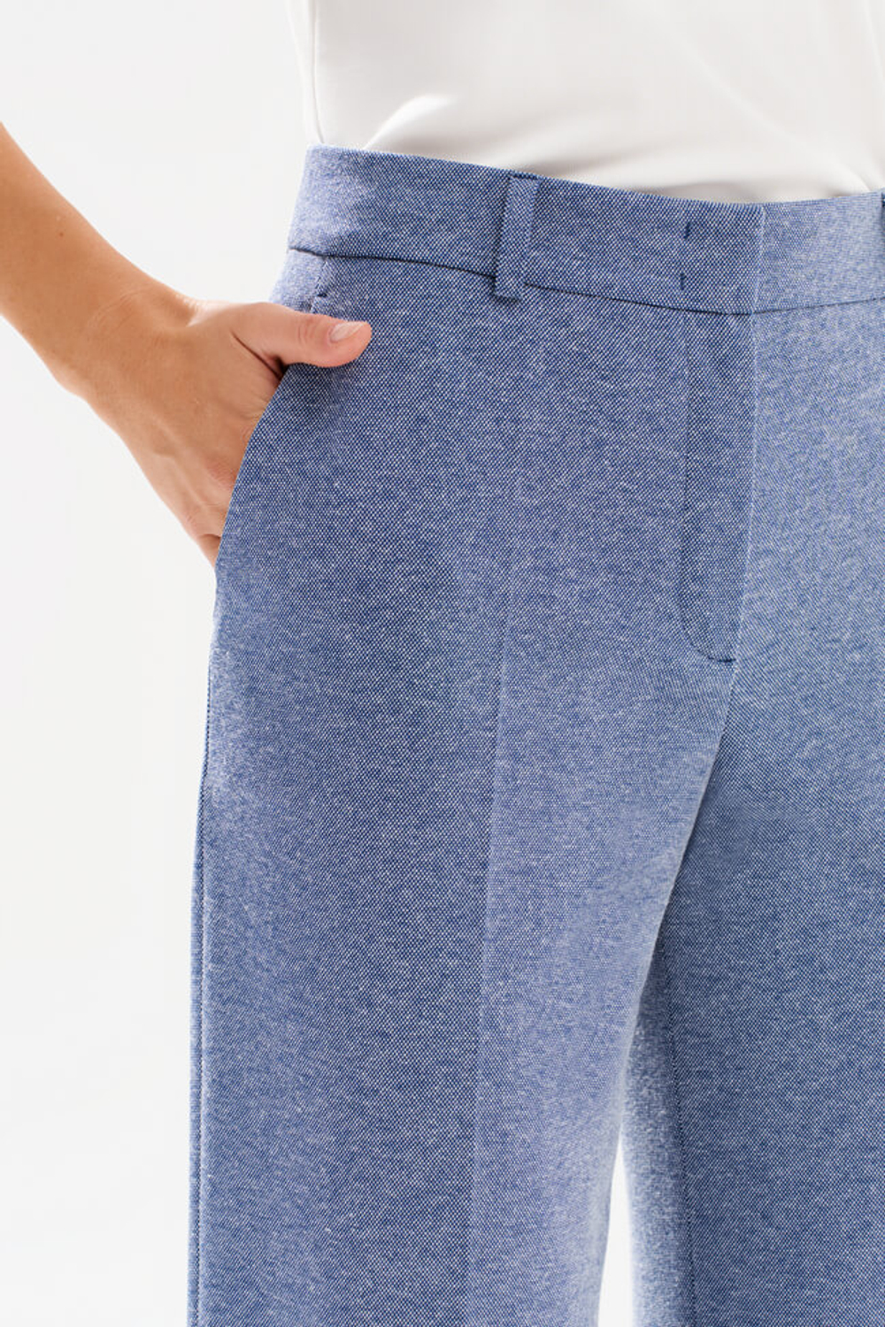 31238 Брюки женские (синий меланж)