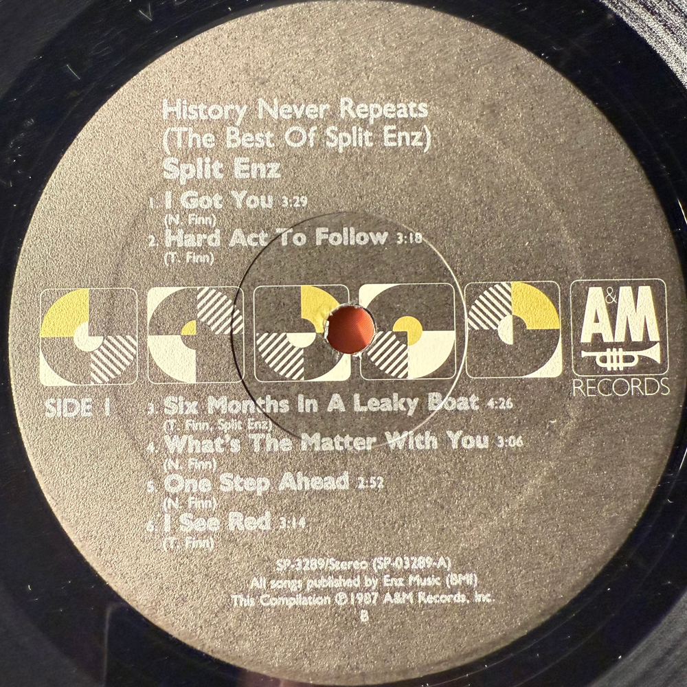 Split Enz ‎– History Never Repeats (США 1987г.)
