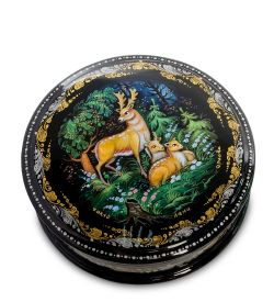 Народные промыслы ШК-45/34 Шкатулка «Лани» исп. Орлова