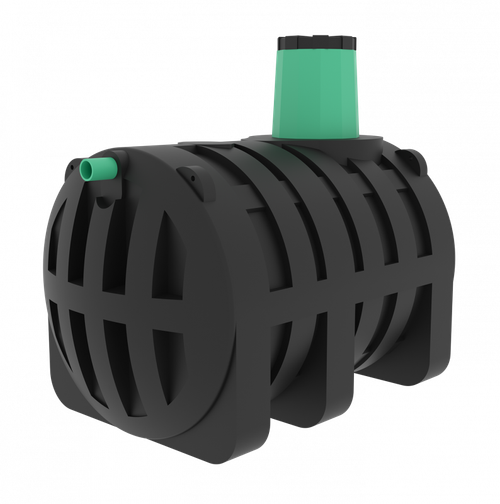 Емкость подземная горизонтальная Мультпласт Подземная емкость 4.0 4000 л. горизонтальная (224x152x211см;140кг;черный) - арт.555434.26