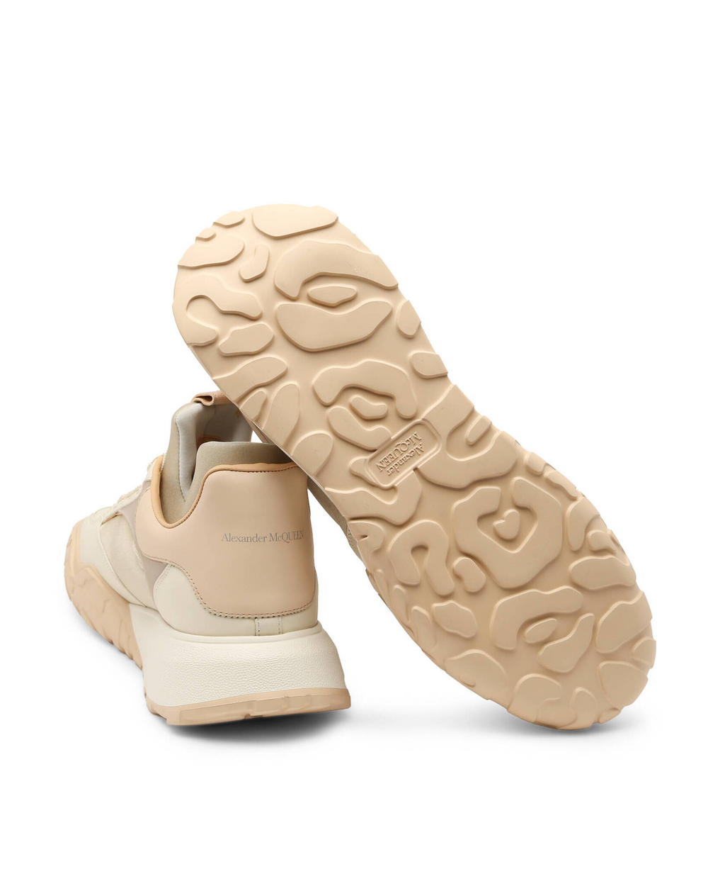 кожаные кроссовки Alexander McQueen - бежевый(727366 WIAAW)