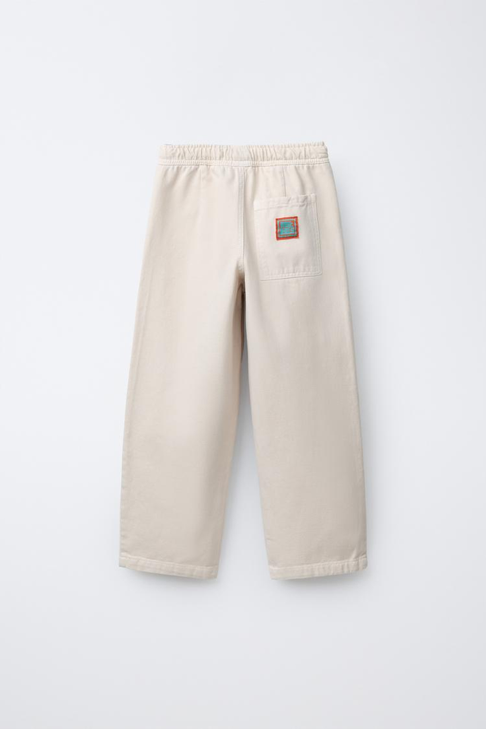 ZARA БРЮКИ BALLOON С ДЕКОРАТИВНЫМИ ШВАМИ, ЭКРЮ