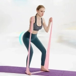 Жгут для йоги 0,45 мм*15 см*2 м (туба). розовый