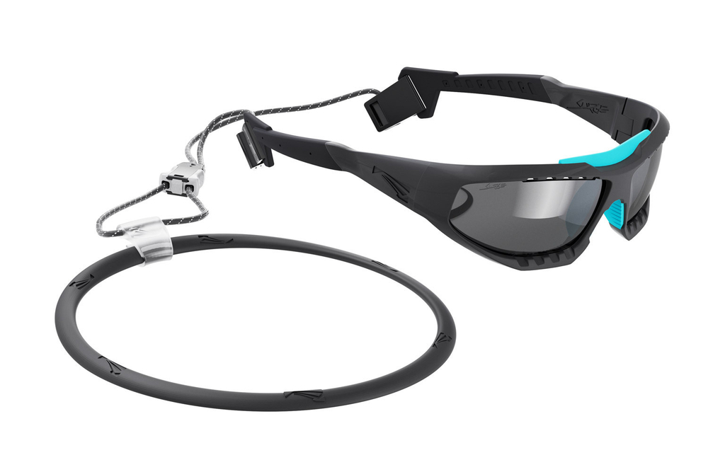 Спортивные очки LiP Surge / Matt Black / Aquamarine / PC Polarized / Levanté Series Chroma Smoke Lens