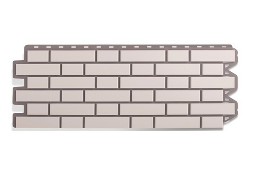 Фасадная панель Кирпич Клинкерный Альта профиль Цвет Белый