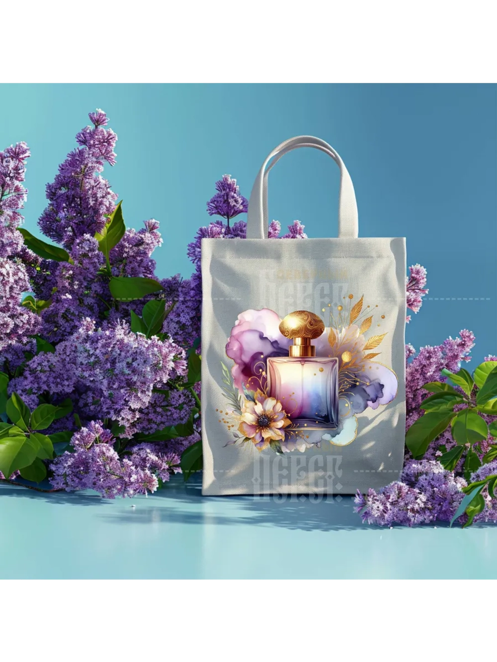 Термонаклейка на одежду, термопринт Духи