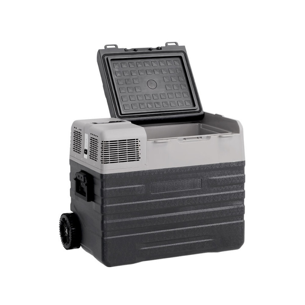 Холодильник автомобильный ALPICOOL 52 л 12/24/220 В, (телескопическая.ручка,колёса)
