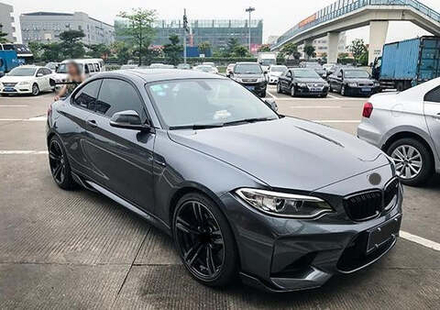 Карбоновые боковые сплиттеры М-стиль для BMW M2 F87 БМВ тюнинг
