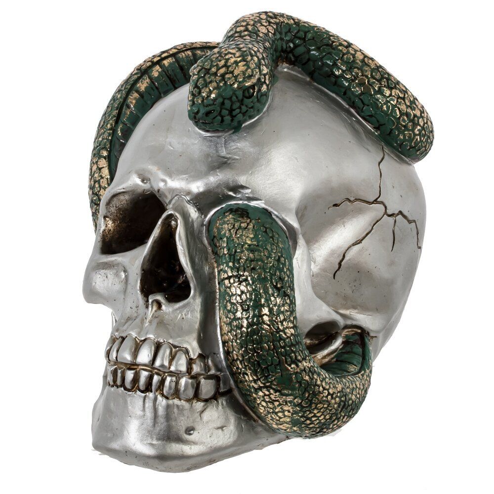 GAEM Копилка "Череп со змеей", L23 W16 H18 см, 2в.