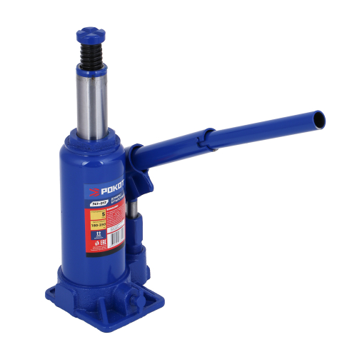 Домкрат гидравлический бутылочный 5т, h подъема 180-350мм