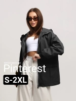 Ветровка удлиненная с капюшоном