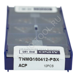 Пластина твердосплавная ISO TNMG160412-PSX ACP10E AHNO по стали, чистовая