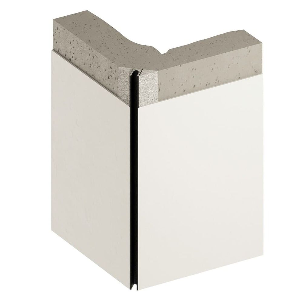 Теневой профиль разделительный анодированный черный, 3000x5x10 мм